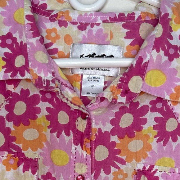 Back In The Saddle Western Floral Button-Up Shirt - Picture 2 of 4